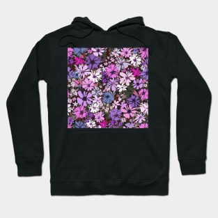 Modern Floral Illustration,Purple Flowers art 5 Hoodie